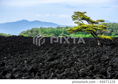 Landscape of roasting lava flow Landscape of roasting lava flow 48871128