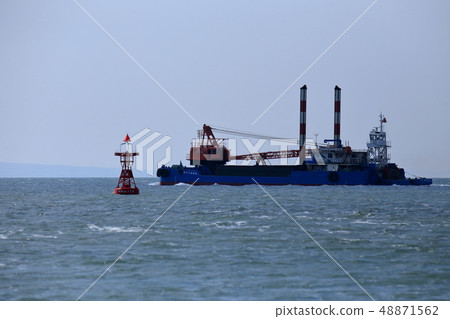 大牟田市三池港建設船， 48871562