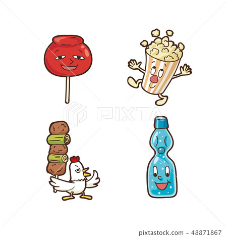 Stall illustration Stall illustration 48871867