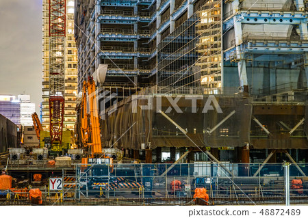 橫濱港未來的高層建築工地 橫濱港未來的高層建築工地 48872489