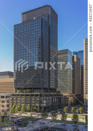 Shin Marunouchi Building located inside the Marunouchi Tokyo Station in Chiyoda-ku, Tokyo. 48872697