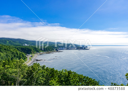 從Shiretoko Puyuni，北海道附近的Utoro海看法 48873588