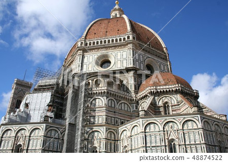 Blue sky and the cathedral Blue sky and the cathedral 48874522