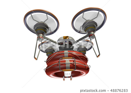Rescue drone (with floats and transparent material) 48876283