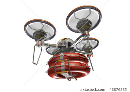 Rescue drone (with floats and transparent material) Rescue drone (with floats and transparent material) 48876285
