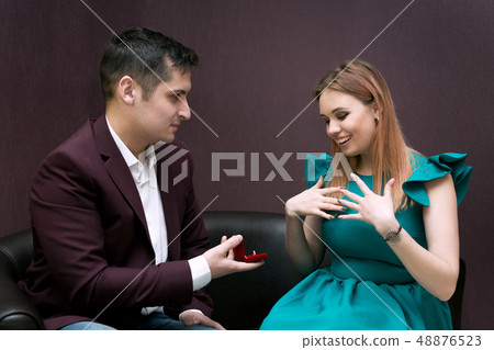 Man and woman create a new family. Man and woman create a new family. 48876523