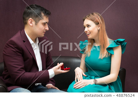 Man and woman create a new family. Man and woman create a new family. 48876524