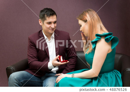 Man and woman create a new family. Man and woman create a new family. 48876526