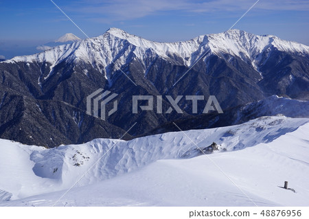 Mt. Fuji，Mt. Kitatake，Mt. Senjogatake山從山頂 48876956