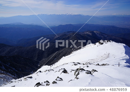 Central Alps from the summit of Senjogatake Central Alps from the summit of Senjogatake 48876959
