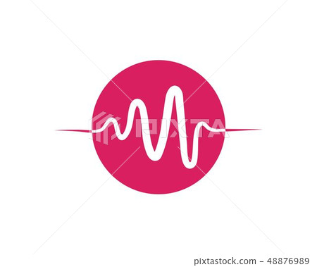 Medical heartbeat pulse icon illustration 48876989
