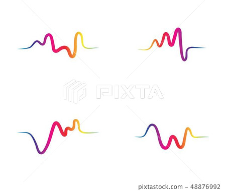 Sound waves vector illustration Sound waves vector illustration 48876992