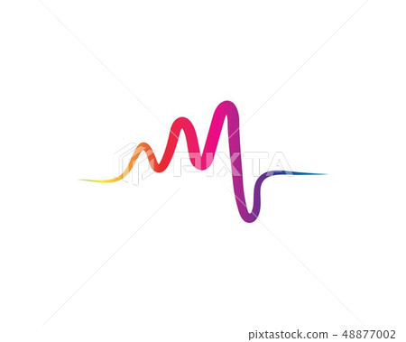 Sound waves vector illustration 48877002