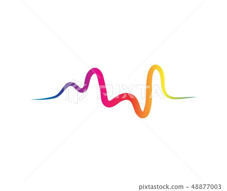 Sound waves vector illustration 48877003