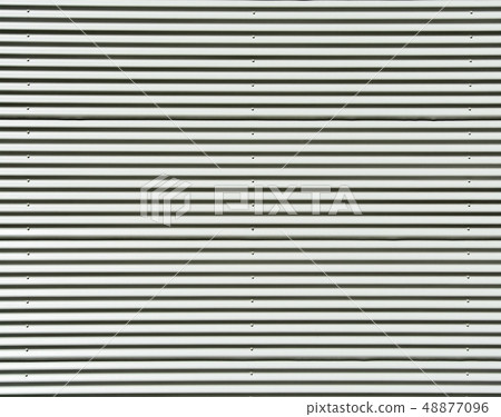 Corrugated white painted metal sheet texture Corrugated white painted metal sheet texture 48877096