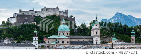 Evening summer Salzburg panorama Evening summer Salzburg panorama 48877171