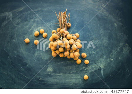 Longan fruit referred to as dragon eye fruit in 48877747