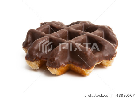chocolate waffles isolated chocolate waffles isolated 48880567