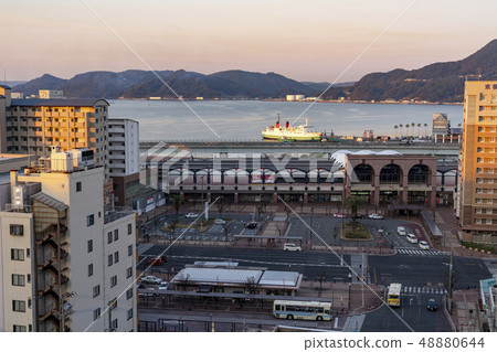 [Nagasaki Prefecture] Scenery in front of Sasebo Station 48880644