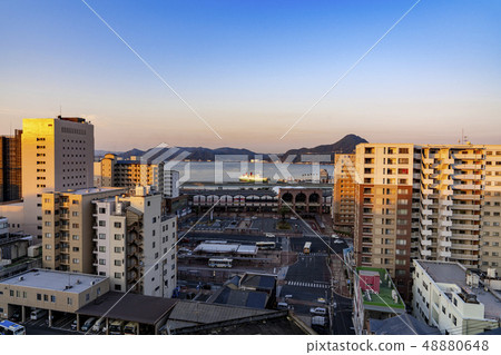 [Nagasaki Prefecture] Scenery in front of Sasebo Station 48880648