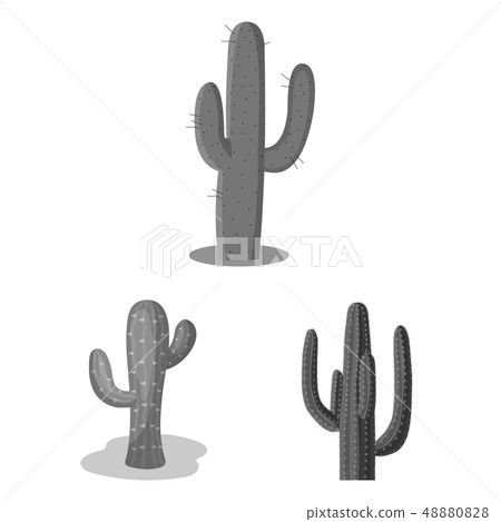 Vector illustration of flower and summer symbol. Collection of flower and garden stock symbol for 48880828