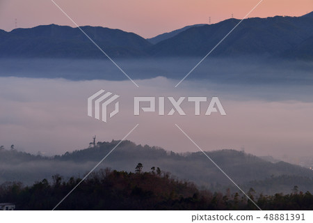 Sea of clouds in the Kameoka basin Sea of clouds in the Kameoka basin 48881391