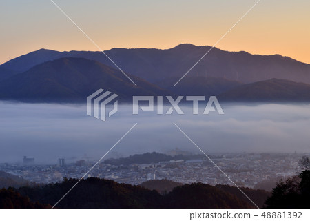 Sea of clouds in the Kameoka basin Sea of clouds in the Kameoka basin 48881392