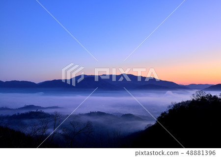 Sea of clouds in the Kameoka basin 48881396