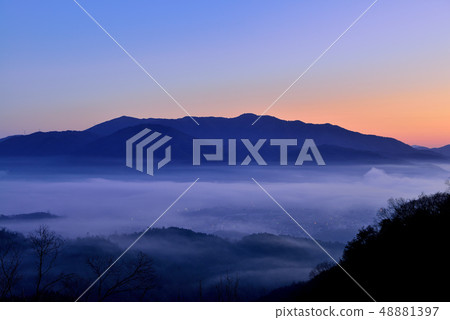 Sea of clouds in the Kameoka basin 48881397