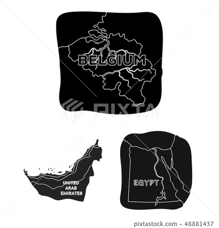 Vector illustration of middle and east logo. Set of middle and country vector icon for stock. Vector illustration of middle and east logo. Set of middle and country vector icon for stock. 48881437