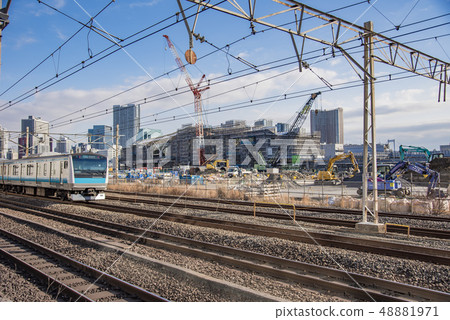 [Takanawa gateway station under construction] 48881971