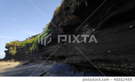 Cliff near Tanah Lot Temple in Bali Cliff near Tanah Lot Temple in Bali 48882489
