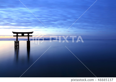 ◇ Shirahige Shrine - Sunrise [Takashima City, Shiga Prefecture, Lake Biwa] 48885137
