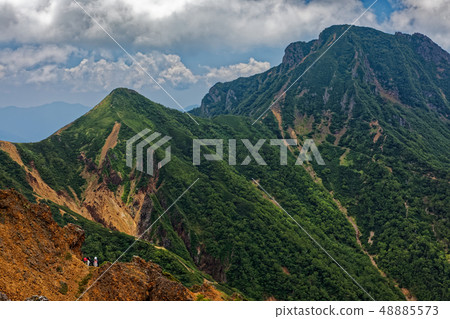 攀登Jizo山脊和Yatsugatake山/ Amitabdake的登山者 48885573