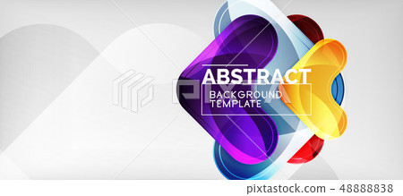 Arrow background, modern style geometry design element. Vector illustration for wallpaper 48888838