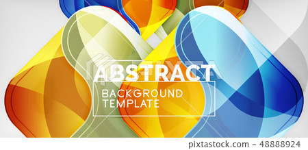 Techno lines, hi-tech futuristic abstract background template with arrow shapes Techno lines, hi-tech futuristic abstract background template with arrow shapes 48888924