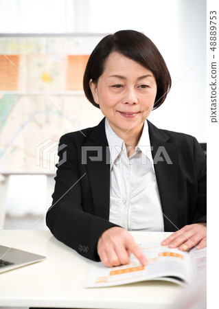 Woman travel guide Woman travel guide 48889753