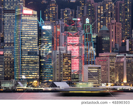 Victoria Harbor seen from Tsim Sha Tsui Hong Kong 48890303