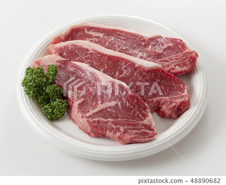 Domestic beef loin steak 48890682