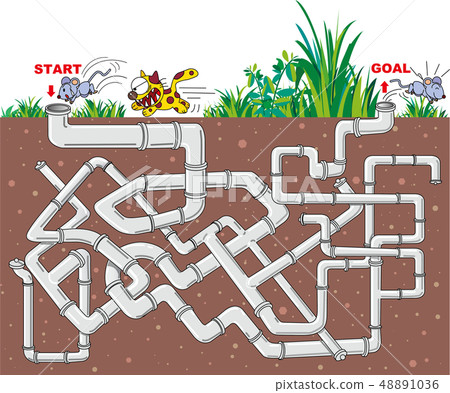 Maze, iron pipe 48891036