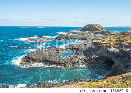 The Nobbies landscape, Phillip island, Australia. 48892048