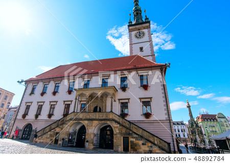 Town Hall and astronomical clock of Olomouc, Czech Republic Town Hall and astronomical clock of Olomouc, Czech Republic 48892784