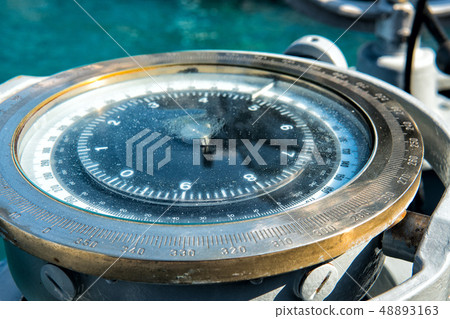 Naval gyrocompass monochrome photo Naval gyrocompass monochrome photo 48893163