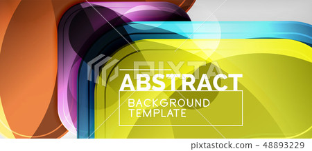 Shiny glossy arrows background, clean modern geometric design, futuristic composition 48893229