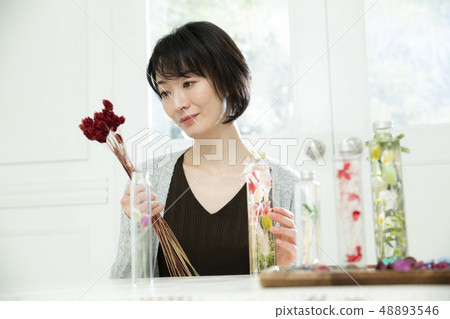 Thirty Women Making Herbarium 48893546