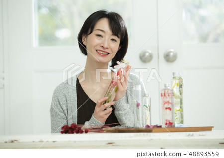Thirty Women Making Herbarium 48893559