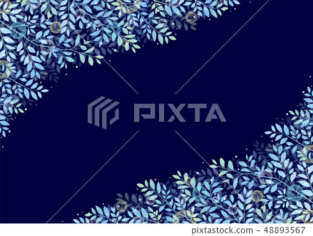 Fantastic image of tree leaves at night 48893567