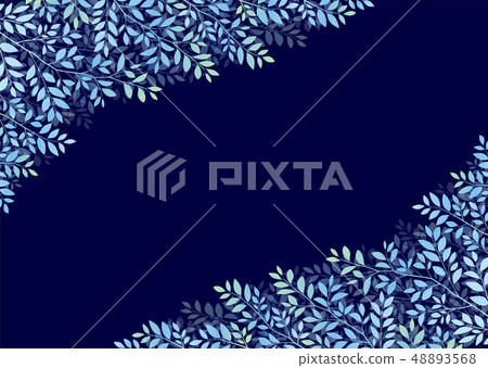 Fantastic image of tree leaves at night 48893568