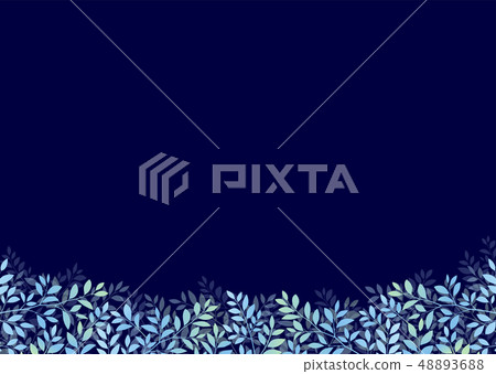 夜間夢幻樹葉的影像 48893688