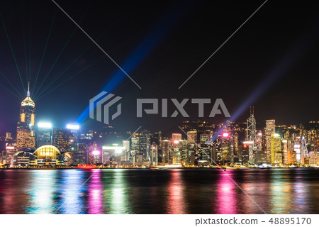 Hong Kong Light and Sound Show Symphony of Lights Hong Kong Light and Sound Show Symphony of Lights 48895170